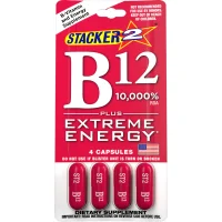 B12 10,000% + Extreme Energy - 4 Capsules