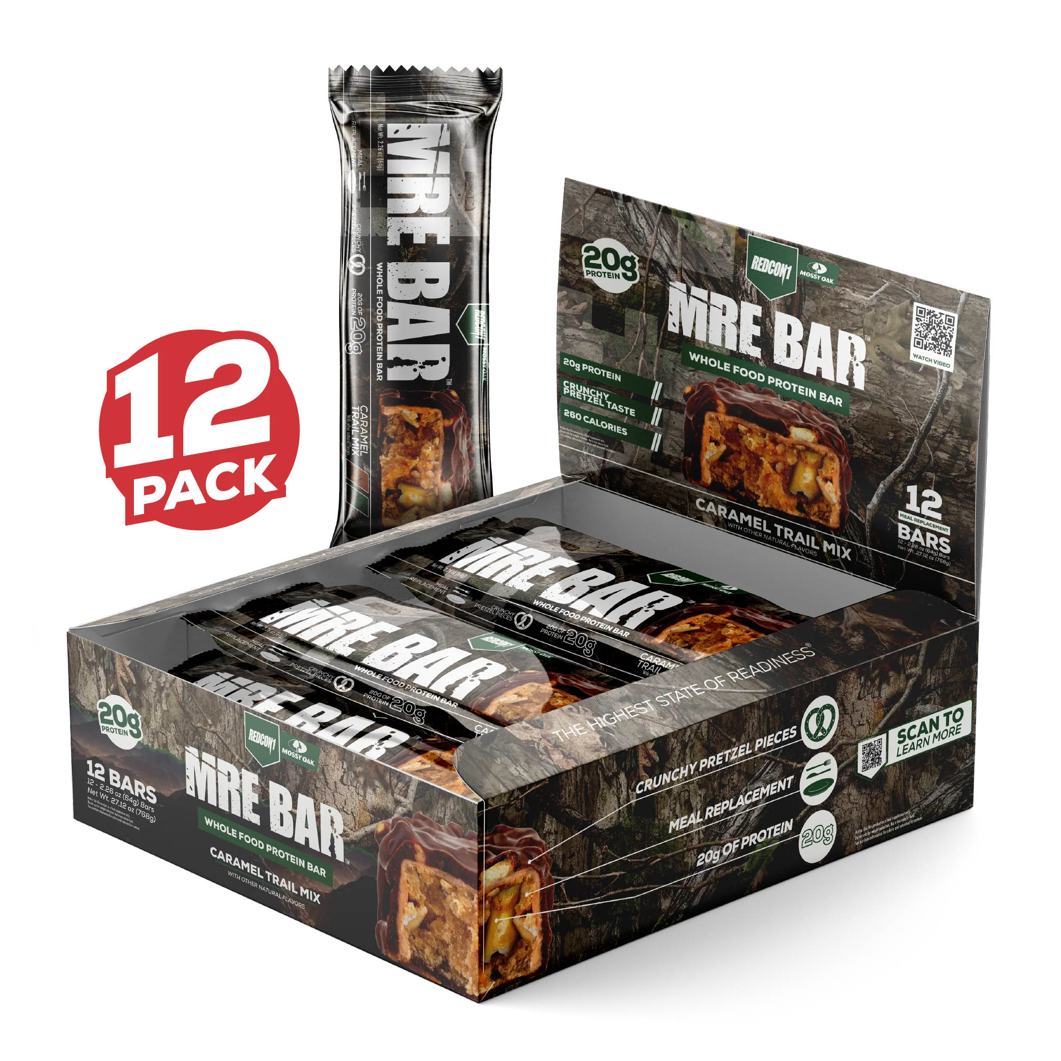 MRE PROTEIN BAR - CARAMEL TRIAL MIX
